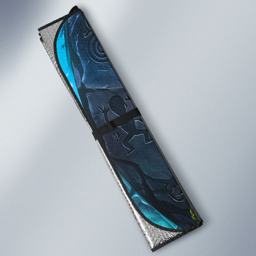 3D Illusion Nightmarchers Halloween Auto Sun Shade Hawaiian Warrior Spirit Lava Portal