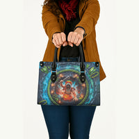 3D Illusion Nightmarchers Halloween Leather Bag Hawaiian Warrior Spirit Lava Portal