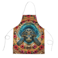 3D Illusion Honu Halloween Apron Hawaiian Sea Turtle Skull Shell Vortex