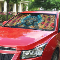 3D Illusion Honu Halloween Auto Sun Shade Hawaiian Sea Turtle Skull Shell Vortex