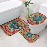 3D Illusion Honu Halloween Bathroom Set Hawaiian Sea Turtle Skull Shell Vortex