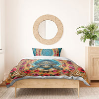 3D Illusion Honu Halloween Bedding Set Hawaiian Sea Turtle Skull Shell Vortex