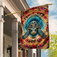 3D Illusion Honu Halloween Garden Flag Hawaiian Sea Turtle Skull Shell Vortex