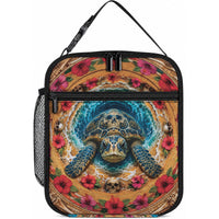 3D Illusion Honu Halloween Lunch Bag Hawaiian Sea Turtle Skull Shell Vortex