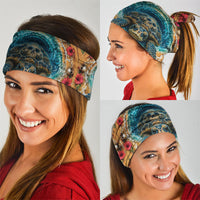 3D Illusion Honu Halloween Neck Gaiter Hawaiian Sea Turtle Skull Shell Vortex