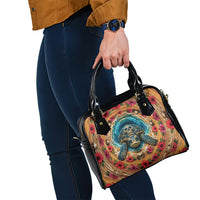 3D Illusion Honu Halloween Shoulder Handbag Hawaiian Sea Turtle Skull Shell Vortex