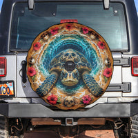3D Illusion Honu Halloween Spare Tire Cover Hawaiian Sea Turtle Skull Shell Vortex