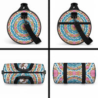 3D Illusion Hula Ghost Halloween Duffle Bag Hawaiian Ukulele Spirit Ocean Vortex