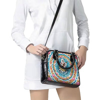 3D Illusion Hula Ghost Halloween Shoulder Handbag Hawaiian Ukulele Spirit Ocean Vortex