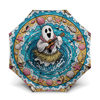 3D Illusion Hula Ghost Halloween Umbrella Hawaiian Ukulele Spirit Ocean Vortex