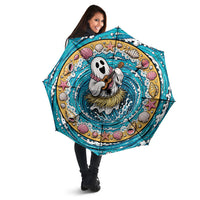 3D Illusion Hula Ghost Halloween Umbrella Hawaiian Ukulele Spirit Ocean Vortex