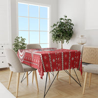 Wallis And Futuna Christmas Tablecloth Santa Riding Ocean Dolphin DT05 - Polynesian Pride