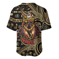 Niue Christmas Baseball Jersey Santa Riding Coconut Crab DT05 - Polynesian Pride