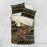 Niue Christmas Bedding Set Santa Riding Coconut Crab