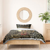 Niue Christmas Bedding Set Santa Riding Coconut Crab