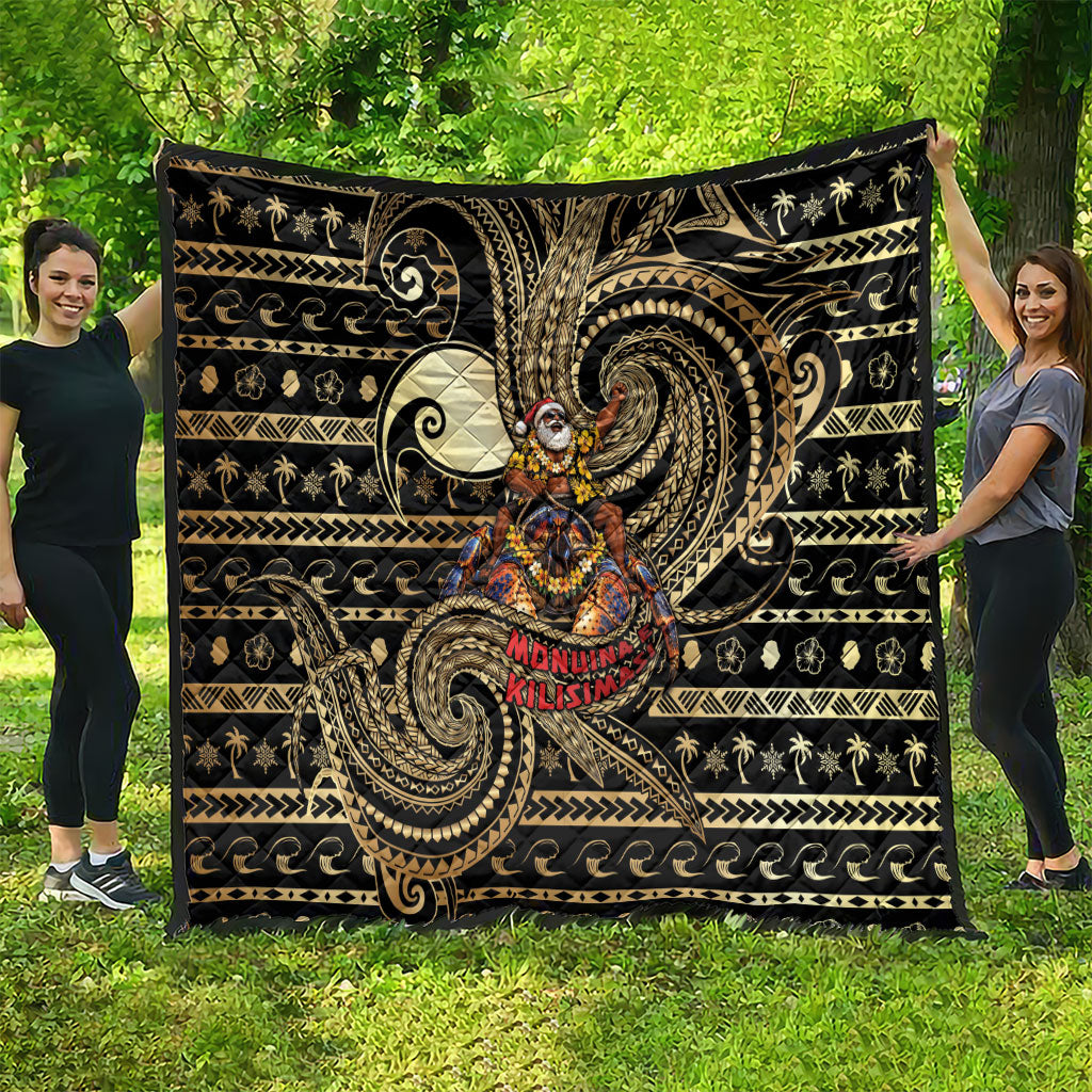 Niue Christmas Quilt Santa Riding Coconut Crab DT05 - Polynesian Pride