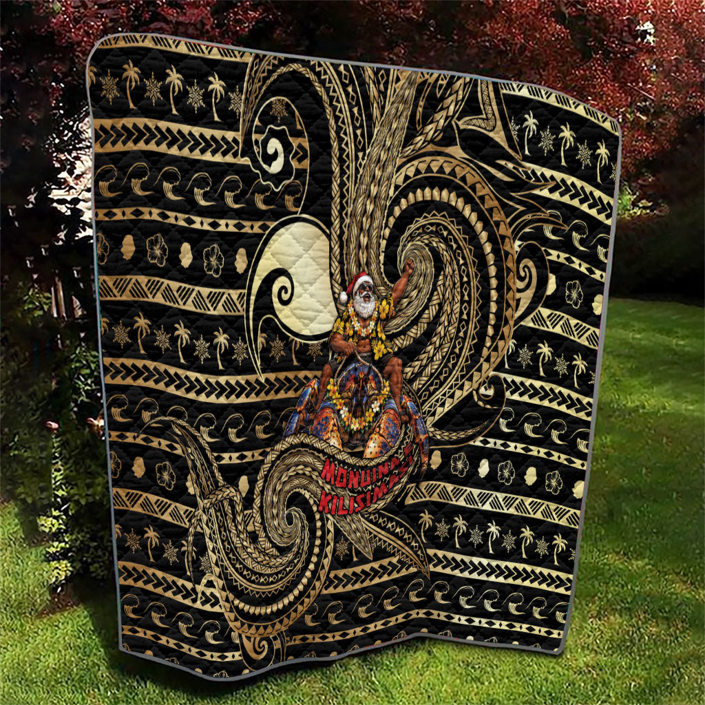 Niue Christmas Quilt Santa Riding Coconut Crab DT05 - Polynesian Pride