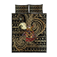 Niue Christmas Quilt Bed Set Santa Riding Coconut Crab DT05 - Polynesian Pride
