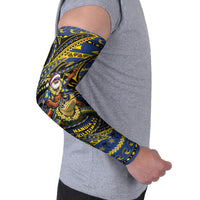 Tokelau Christmas Arm Sleeves Santa Riding Sea Turtle DT05 - Polynesian Pride