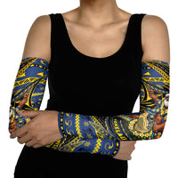 Tokelau Christmas Arm Sleeves Santa Riding Sea Turtle DT05 - Polynesian Pride
