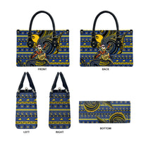 Tokelau Christmas Leather Bag Santa Riding Sea Turtle DT05 - Polynesian Pride