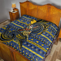 Tokelau Christmas Quilt Santa Riding Sea Turtle DT05 - Polynesian Pride