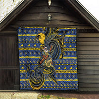 Tokelau Christmas Quilt Santa Riding Sea Turtle DT05 - Polynesian Pride