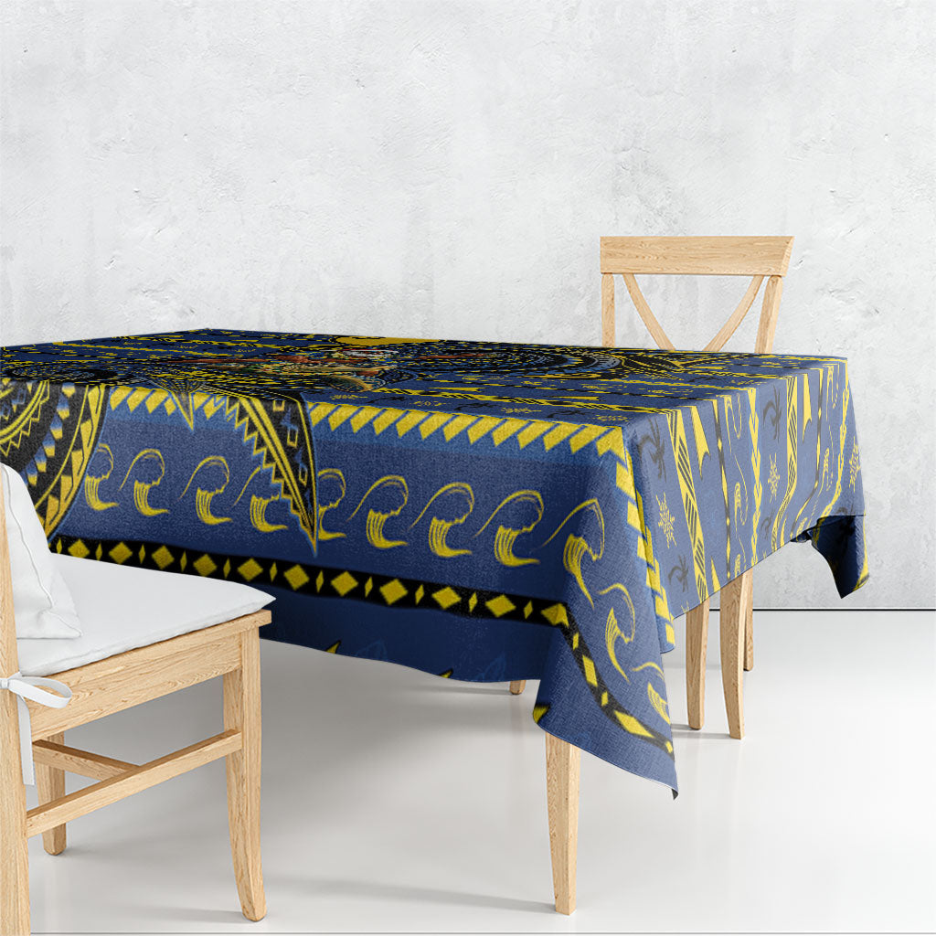 Tokelau Christmas Tablecloth Santa Riding Sea Turtle DT05 - Polynesian Pride