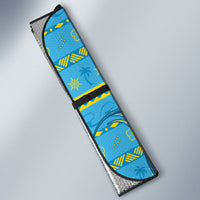 Tuvalu Christmas Auto Sun Shade Santa Riding Ocean Dolphin DT05 - Polynesian Pride