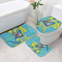 Tuvalu Christmas Bathroom Set Santa Riding Ocean Dolphin DT05 - Polynesian Pride