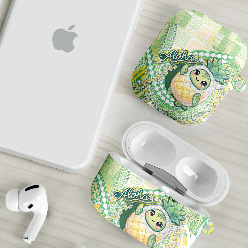 Hawaii Pineapple AirPods Case Cute Cosplay Turtle Plumeria Spiral DT05 - Polynesian Pride