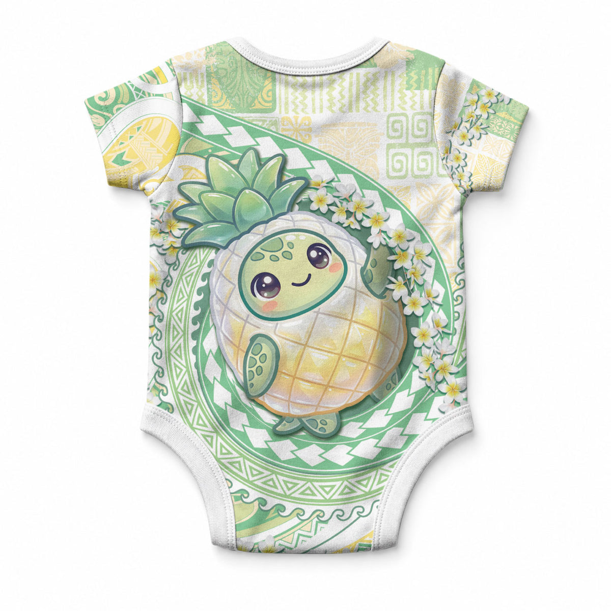 Hawaii Pineapple Baby Onesie Cute Cosplay Turtle Plumeria Spiral