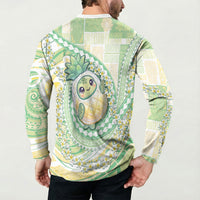 Hawaii Pineapple Button Sweatshirt Cute Cosplay Turtle Plumeria Spiral DT05 - Polynesian Pride