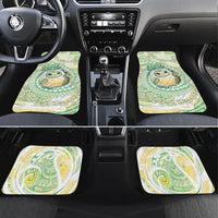 Hawaii Pineapple Car Mats Cute Cosplay Turtle Plumeria Spiral DT05 Set 4pcs Mint - Polynesian Pride