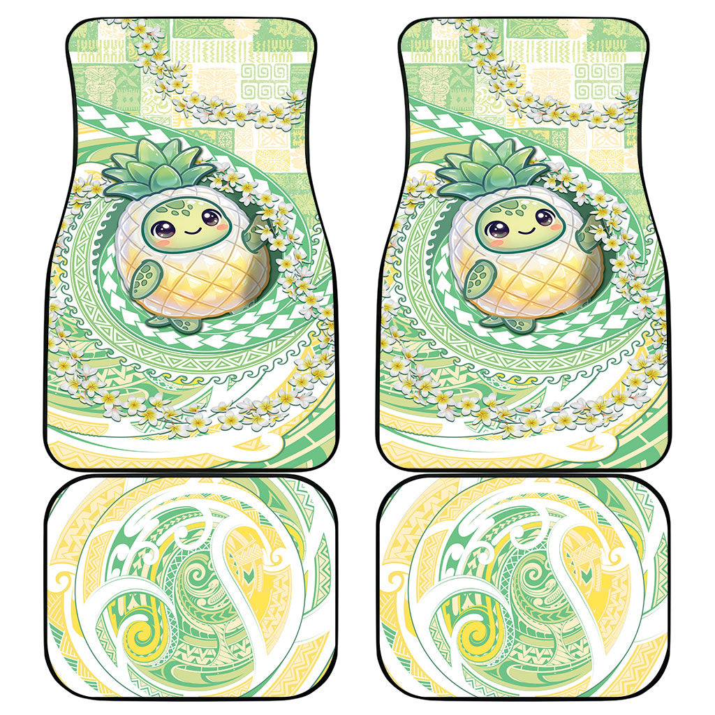 Hawaii Pineapple Car Mats Cute Cosplay Turtle Plumeria Spiral DT05 - Polynesian Pride