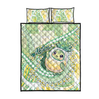 Hawaii Pineapple Quilt Bed Set Cute Cosplay Turtle Plumeria Spiral DT05 - Polynesian Pride