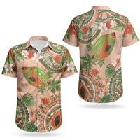 Hawaii Papaya Couples Matching Summer Maxi Dress and Hawaiian Shirt Cute Cosplay Humuhumu Fish Plumeria Waves DT05 - Polynesian Pride