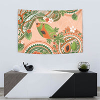 Hawaii Papaya Tapestry Cute Cosplay Humuhumu Fish Plumeria Waves DT05 - Polynesian Pride