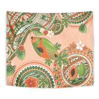 Hawaii Papaya Tapestry Cute Cosplay Humuhumu Fish Plumeria Waves DT05 - Polynesian Pride