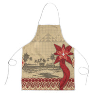 Tonga Language Week Apron Tribal Cross Ngatu Floral Pattern