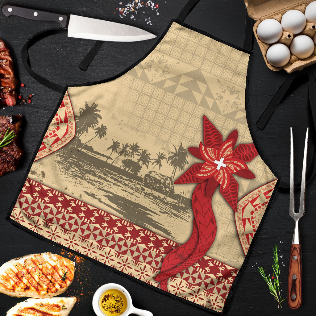Tonga Language Week Apron Tribal Cross Ngatu Floral Pattern