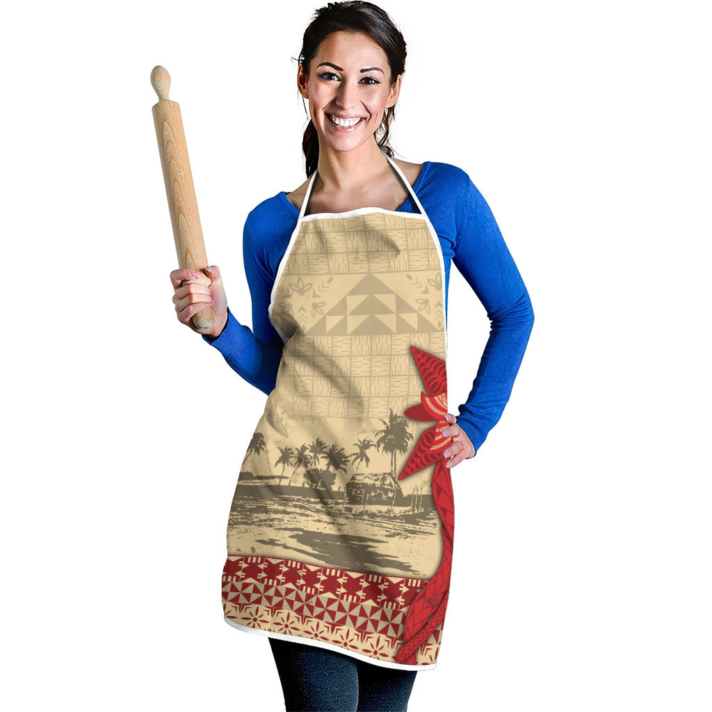 Tonga Language Week Apron Tribal Cross Ngatu Floral Pattern