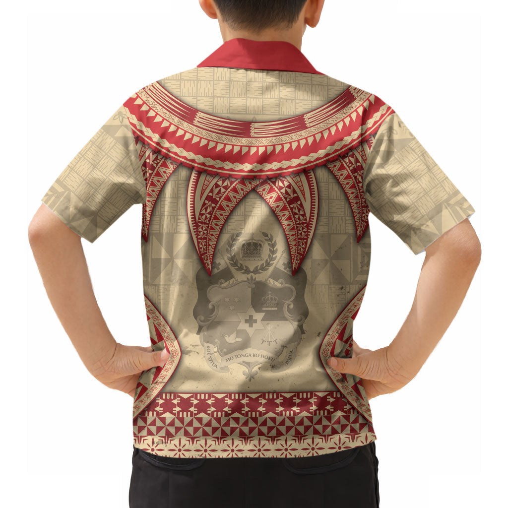 Tonga Language Week Hawaiian Shirt Tribal Cross Ngatu Floral Pattern