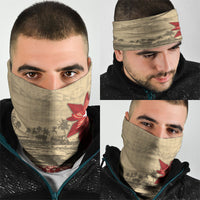 Tonga Language Week Neck Gaiter Tribal Cross Ngatu Floral Pattern