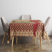 Tonga Language Week Tablecloth Tribal Cross Ngatu Floral Pattern