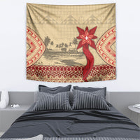 Tonga Language Week Tapestry Tribal Cross Ngatu Floral Pattern