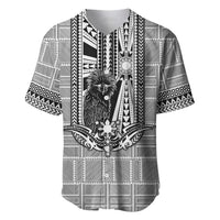 Mabuhay Philippines Festival Baseball Jersey Philippine Eagle Sun Three Stars Barong Pattern DT05 Gray - Polynesian Pride