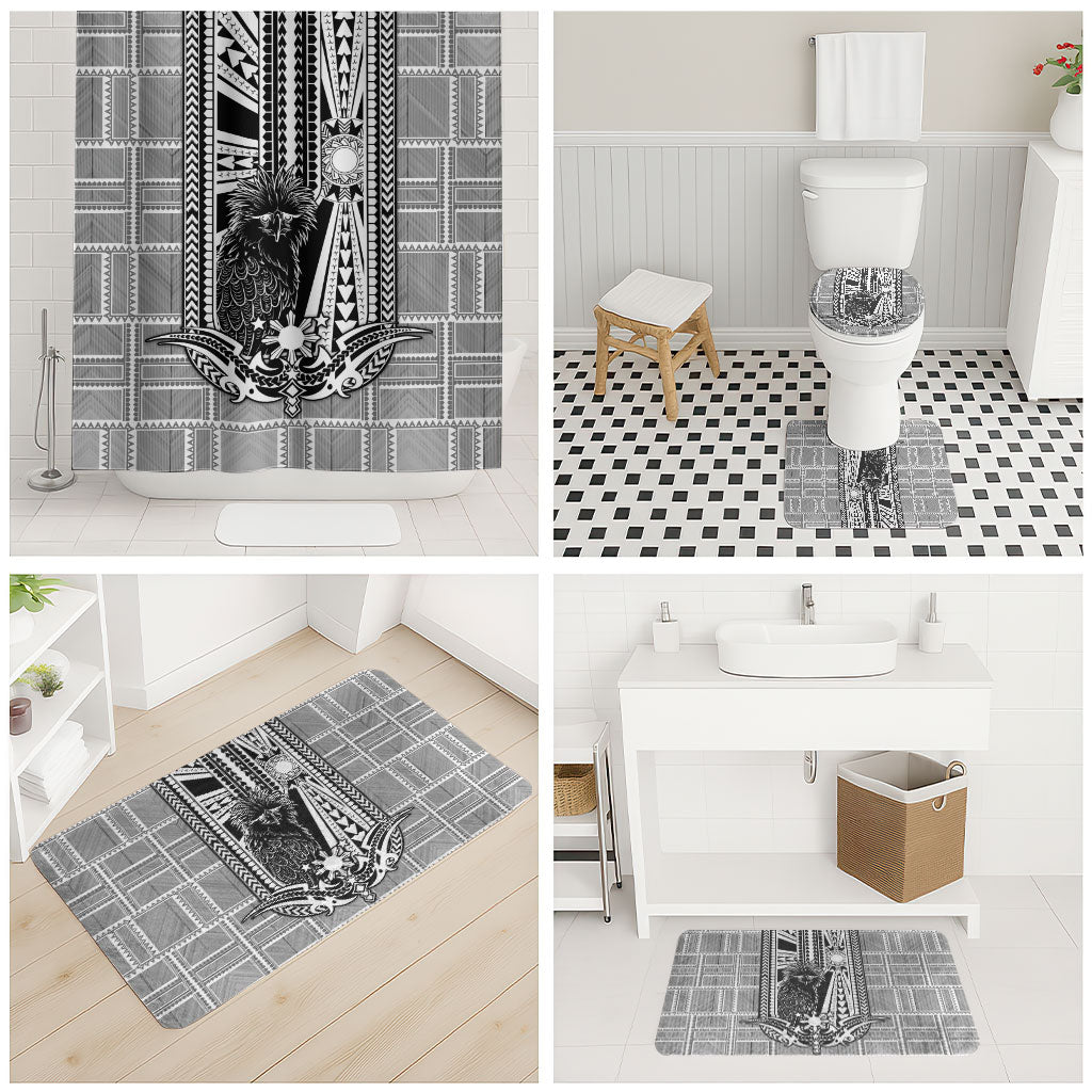 Mabuhay Philippines Festival Bathroom Set Philippine Eagle Sun Three Stars Barong Pattern DT05 - Polynesian Pride