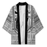 Mabuhay Philippines Festival Kimono Philippine Eagle Sun Three Stars Barong Pattern DT05 Unisex Gray - Polynesian Pride
