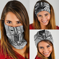 Mabuhay Philippines Festival Neck Gaiter Philippine Eagle Sun Three Stars Barong Pattern DT05 - Polynesian Pride